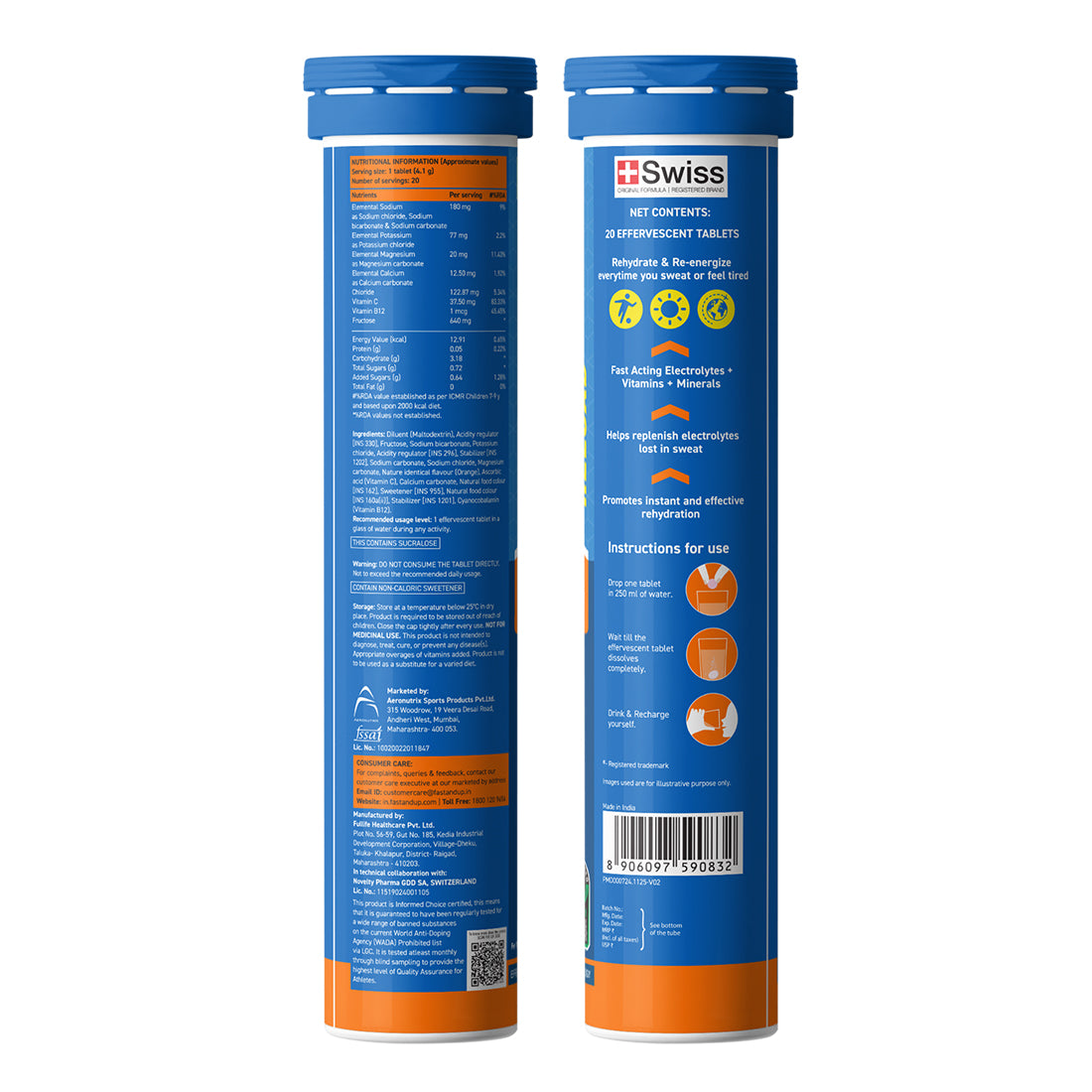 Reload Low Sugar Instant Hydration Drink - Orange