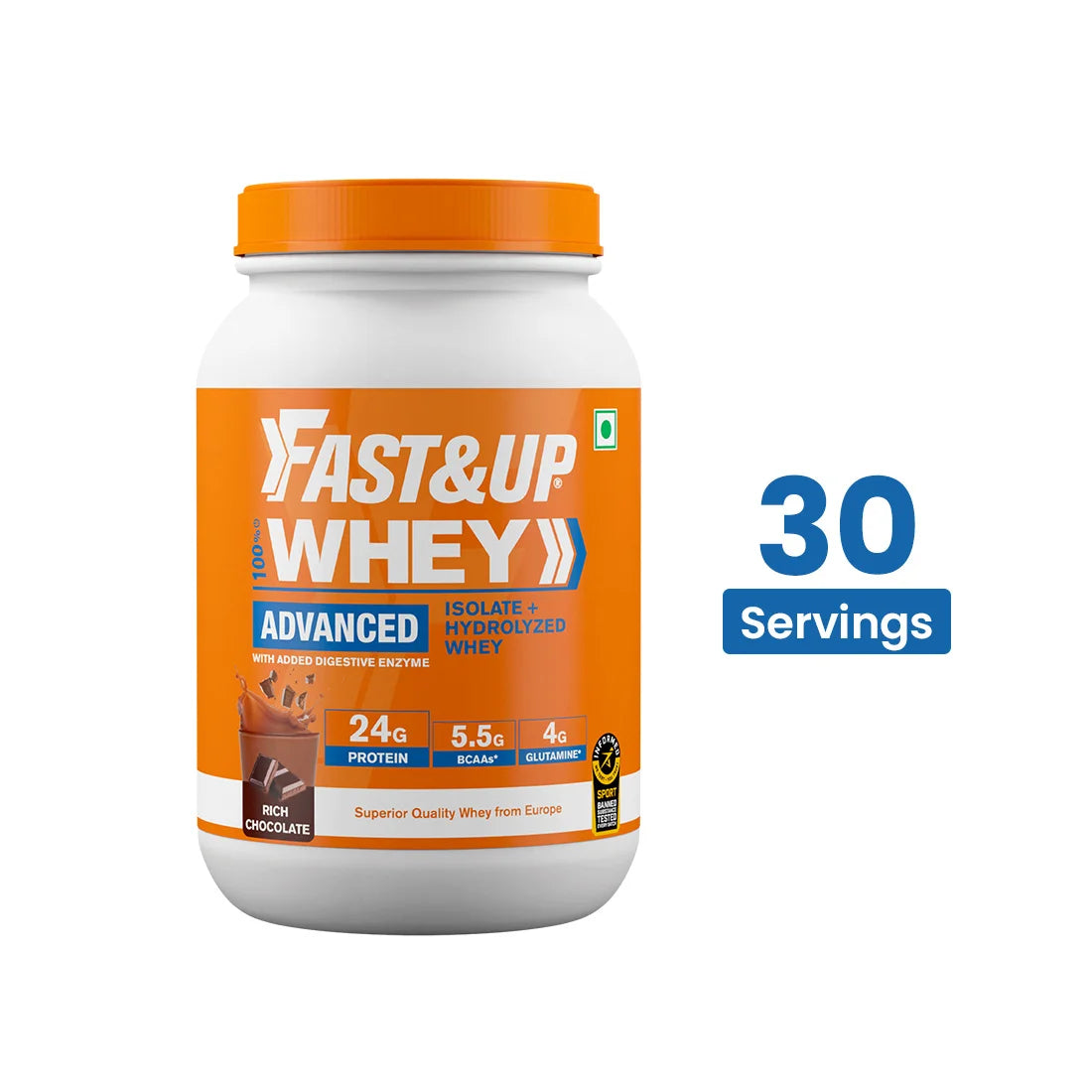 Fast&Up Whey Advanced - Isolate + Hydrolyzed Whey - Rich Chocolate