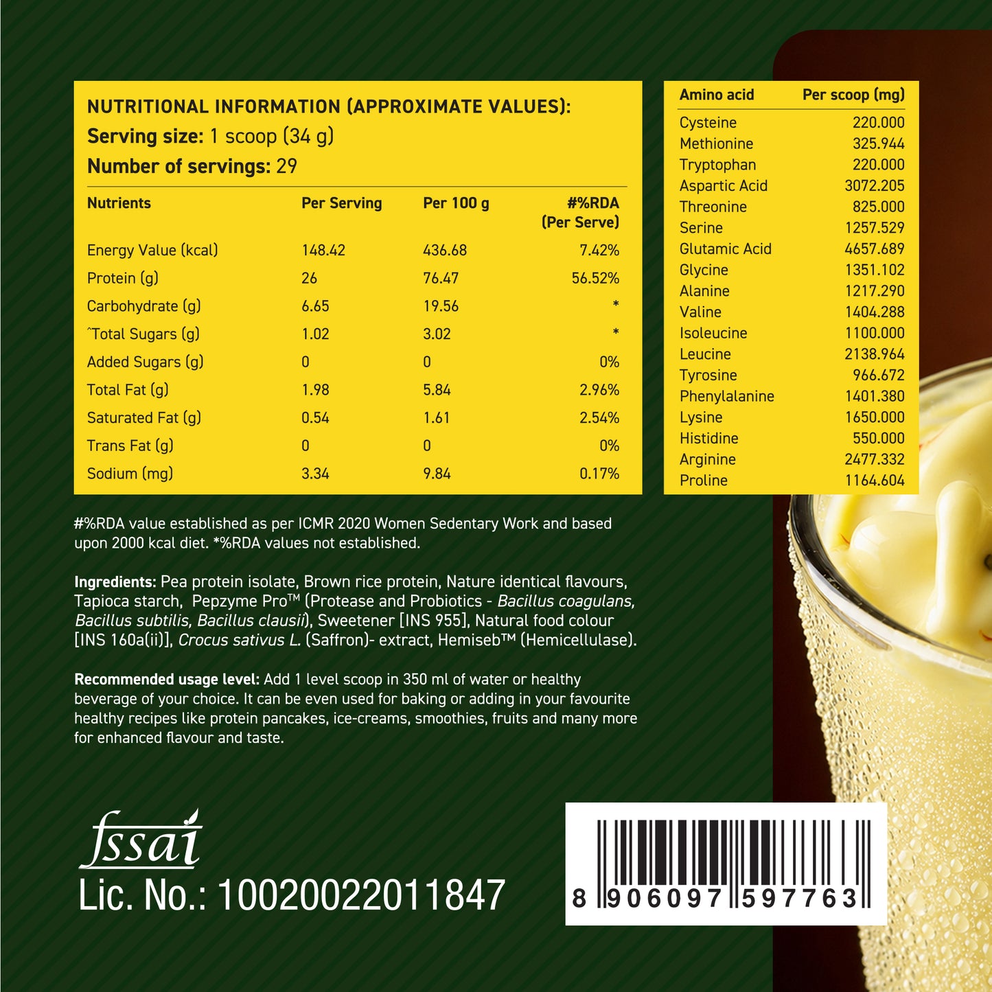 Plant Protein - Kesar Kulfi - 1kg