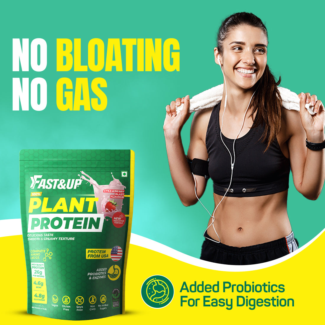 Plant Protein - Strawberry Blast - 25 Servings