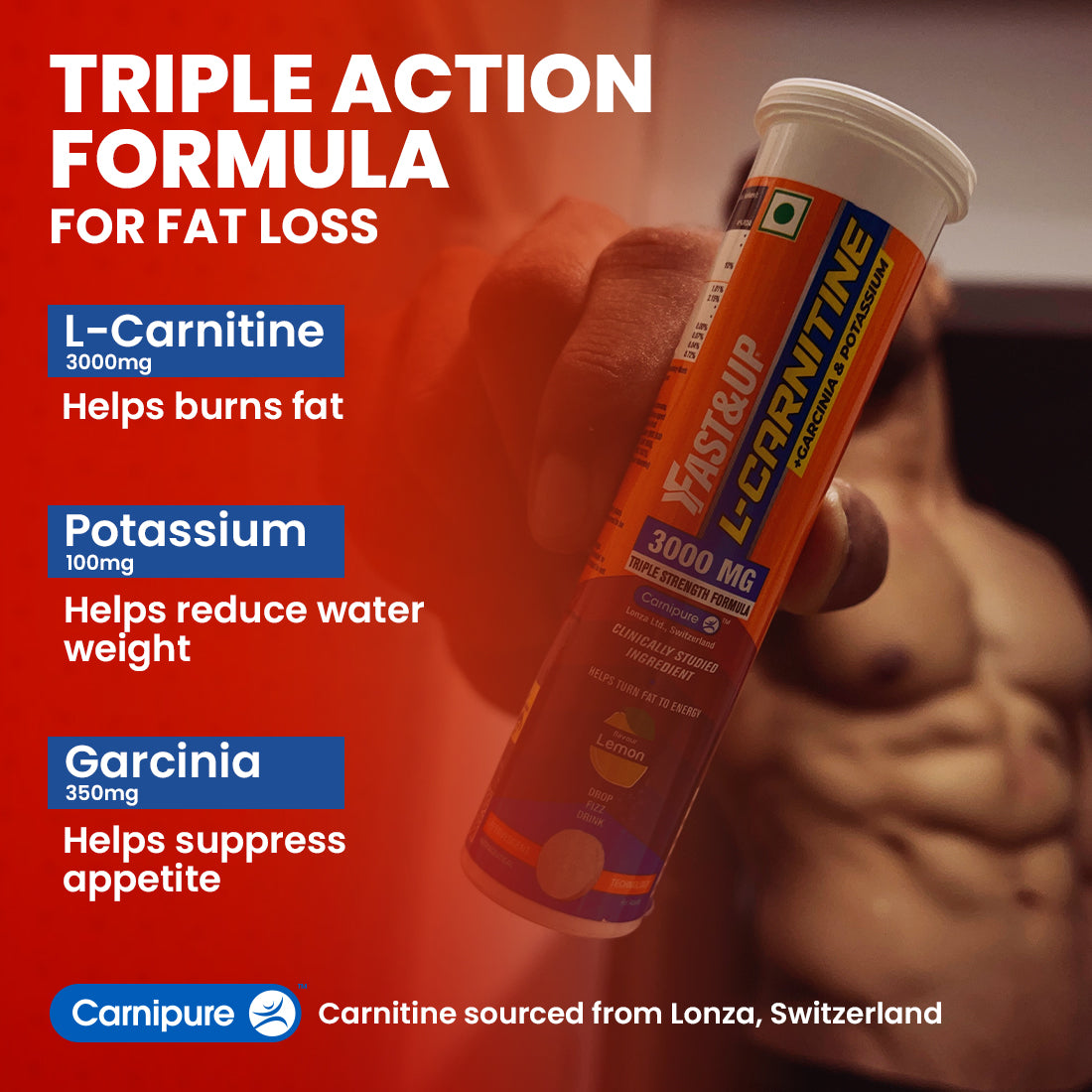L-Carnitine 3000mg for Weight Loss - Lemon