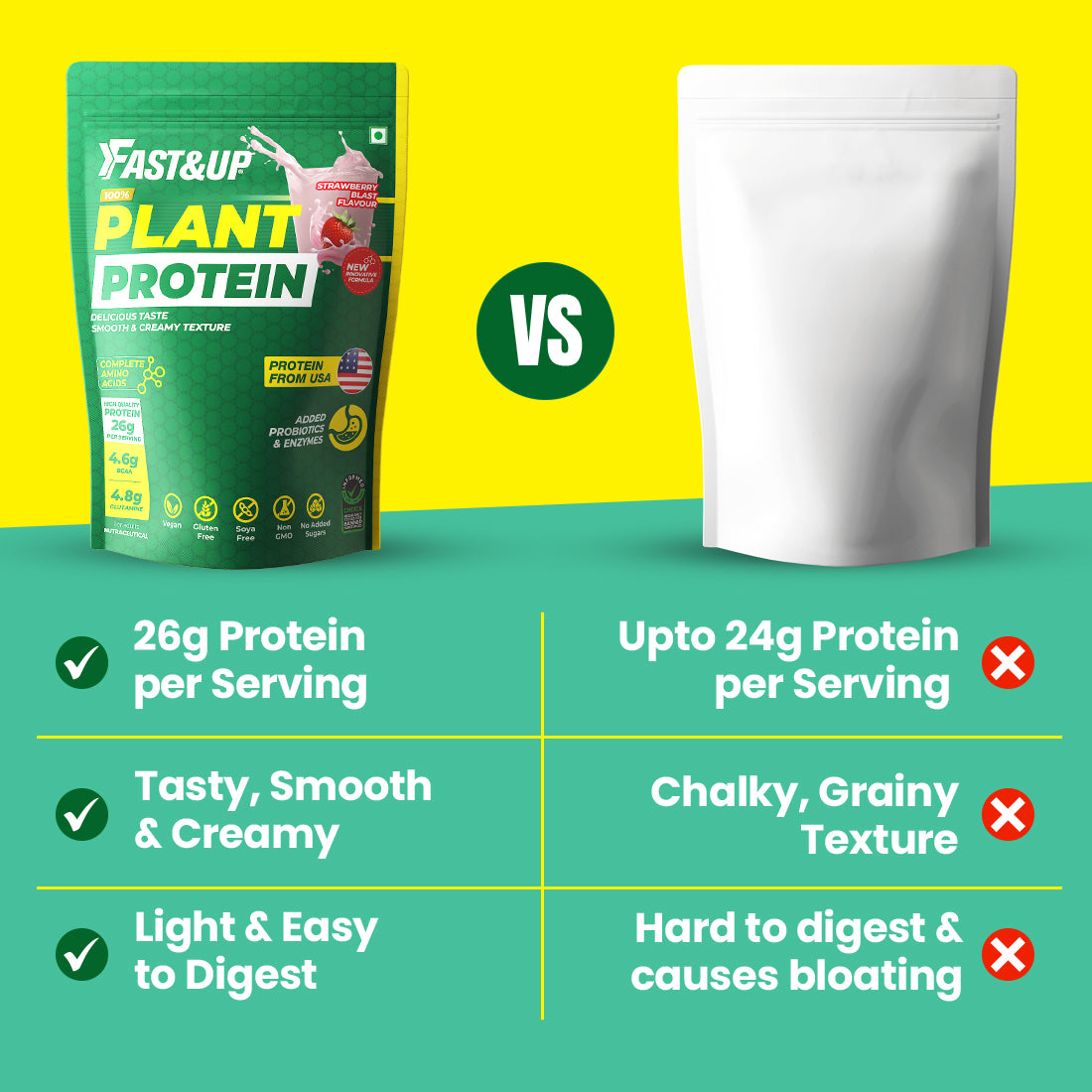 Plant Protein - Strawberry Blast - 25 Servings