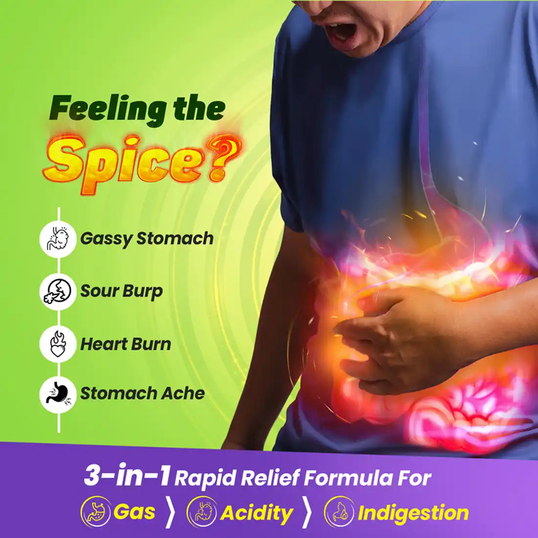 Gas Gone | Rapid Relief from Acidity