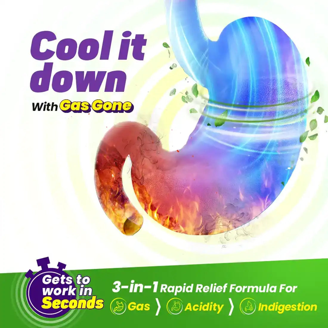 Gas Gone | Rapid Relief from Acidity