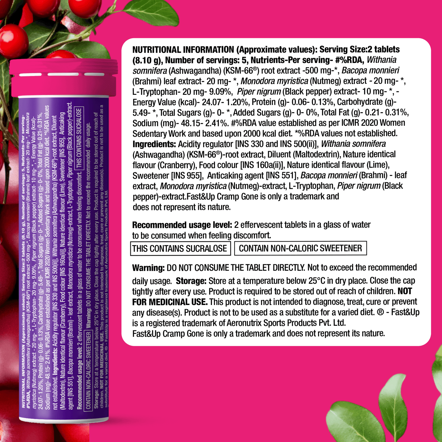 Cramp Gone – Menstrual Cramps & Pain Support - Cranberry