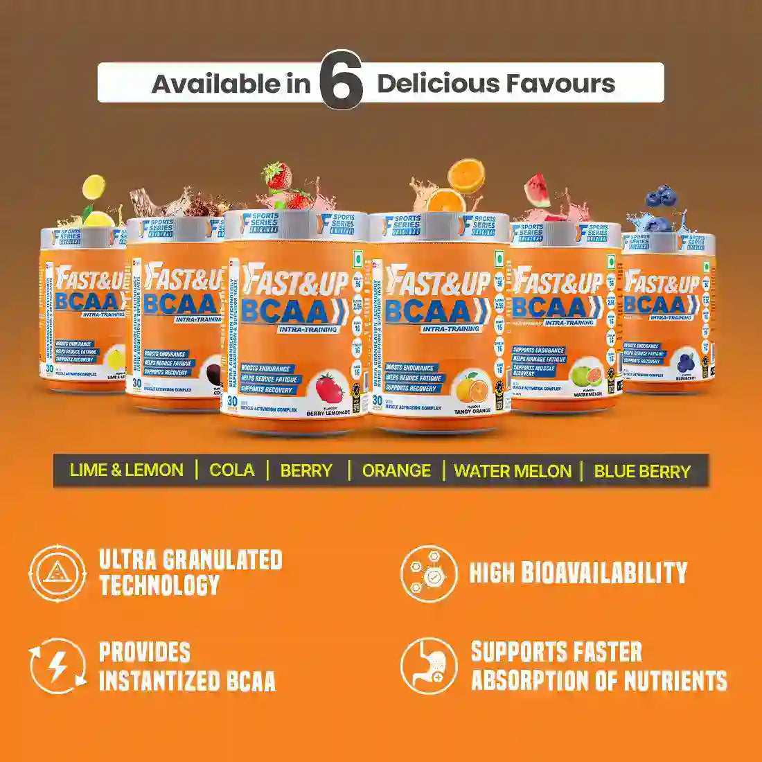 Available in 6 Delicious Flavors