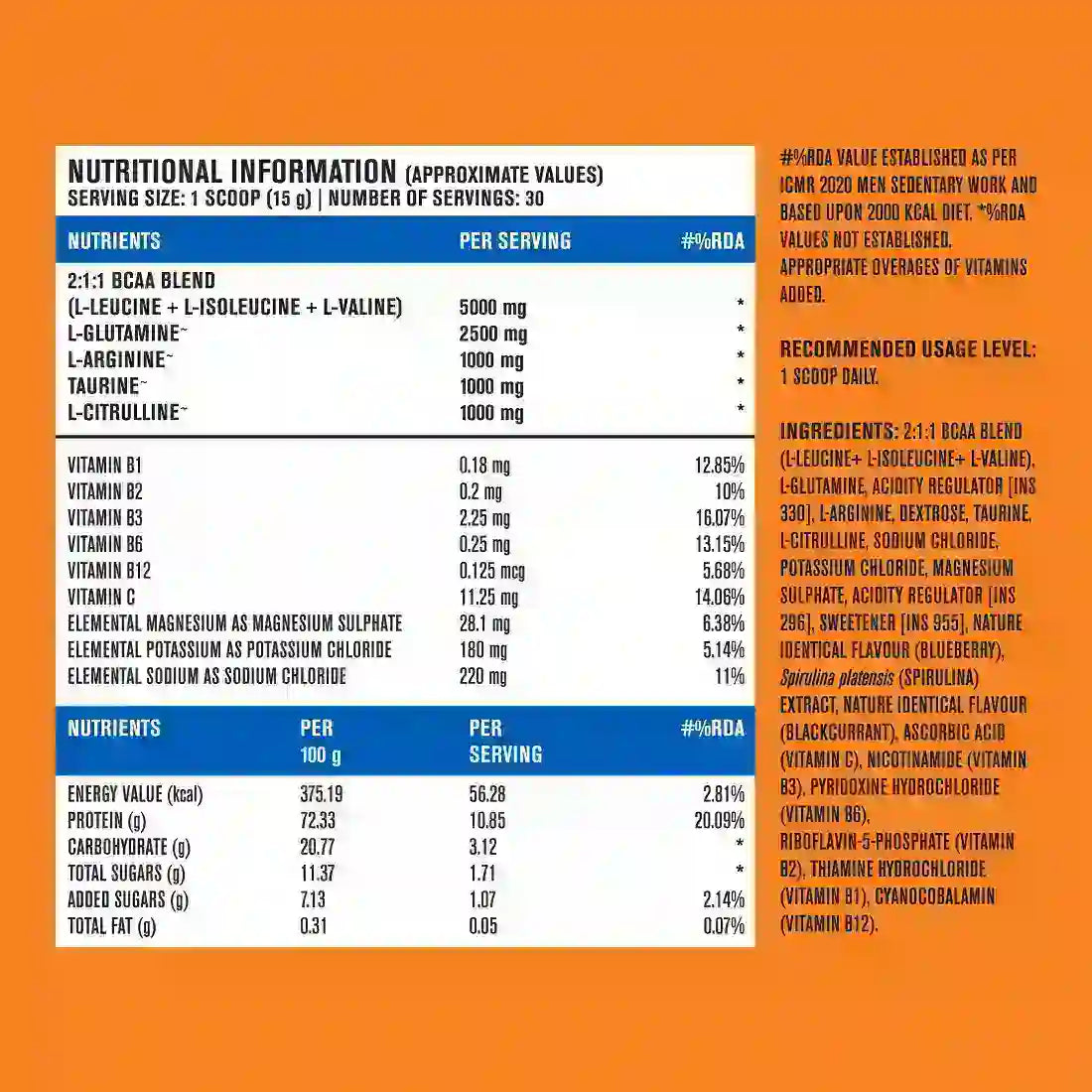 Nutrition Information