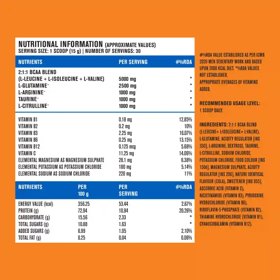 Fast and Up BCAA Cola