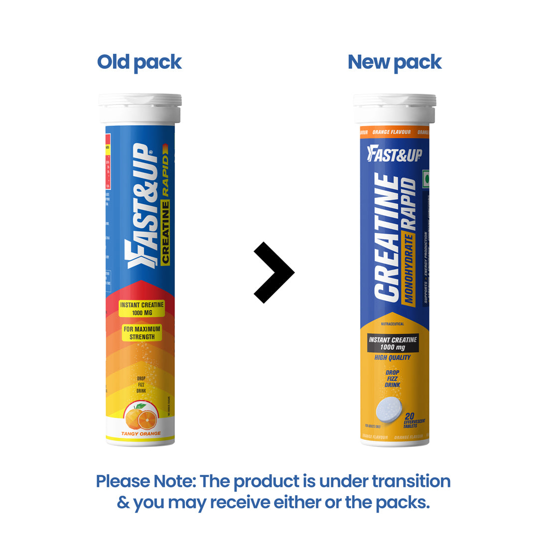 Creatine Rapid Effervescent - Orange Flavour Single