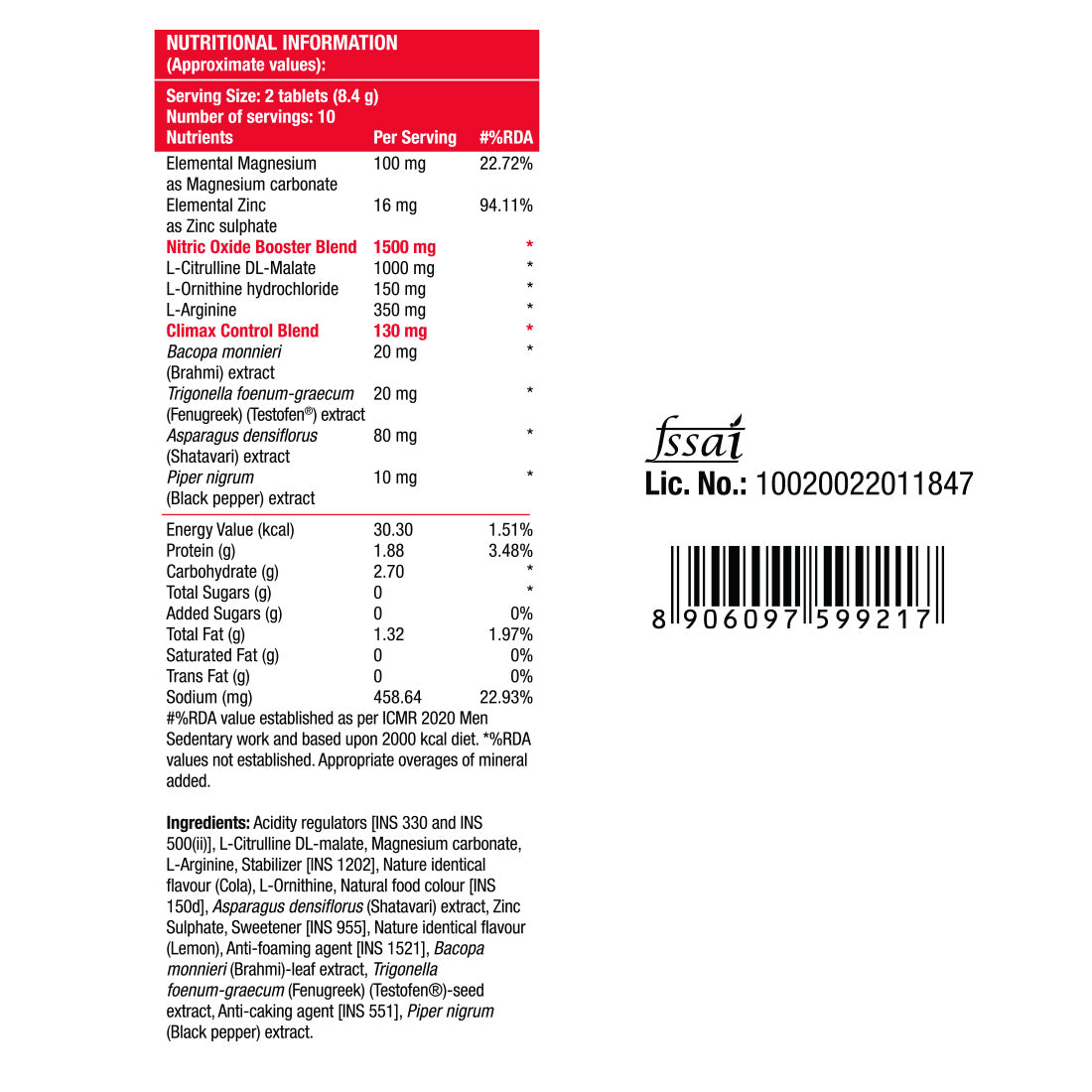 Nutrition Information