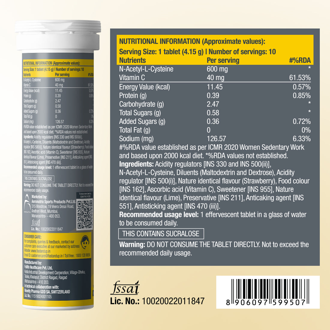 Daily Lung Cleanser with NAC + Vit. C - Strawberry (10 Tab)