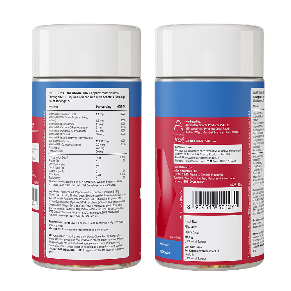 B12 + B Complex 100% RDA with Folic Acid & Vegan Omega-3