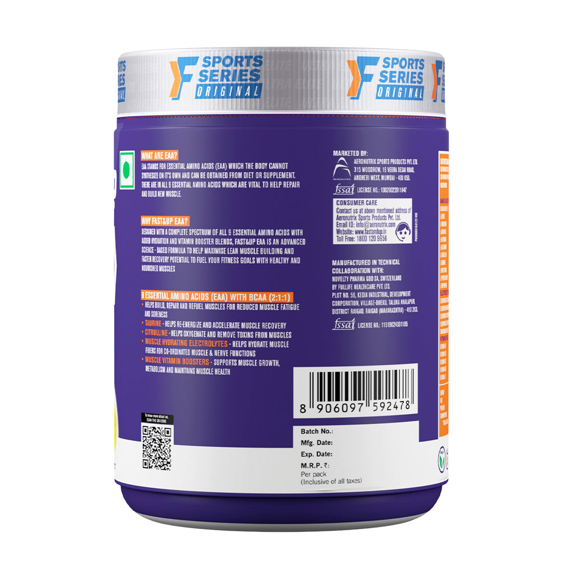 Fast&Up Essential Amino Acids - Lemon