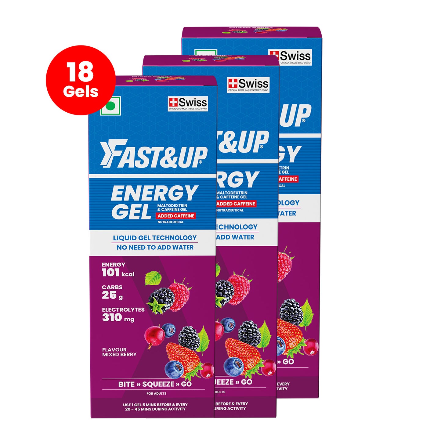 Energy Gel - Caffeinated - Mixed Berry