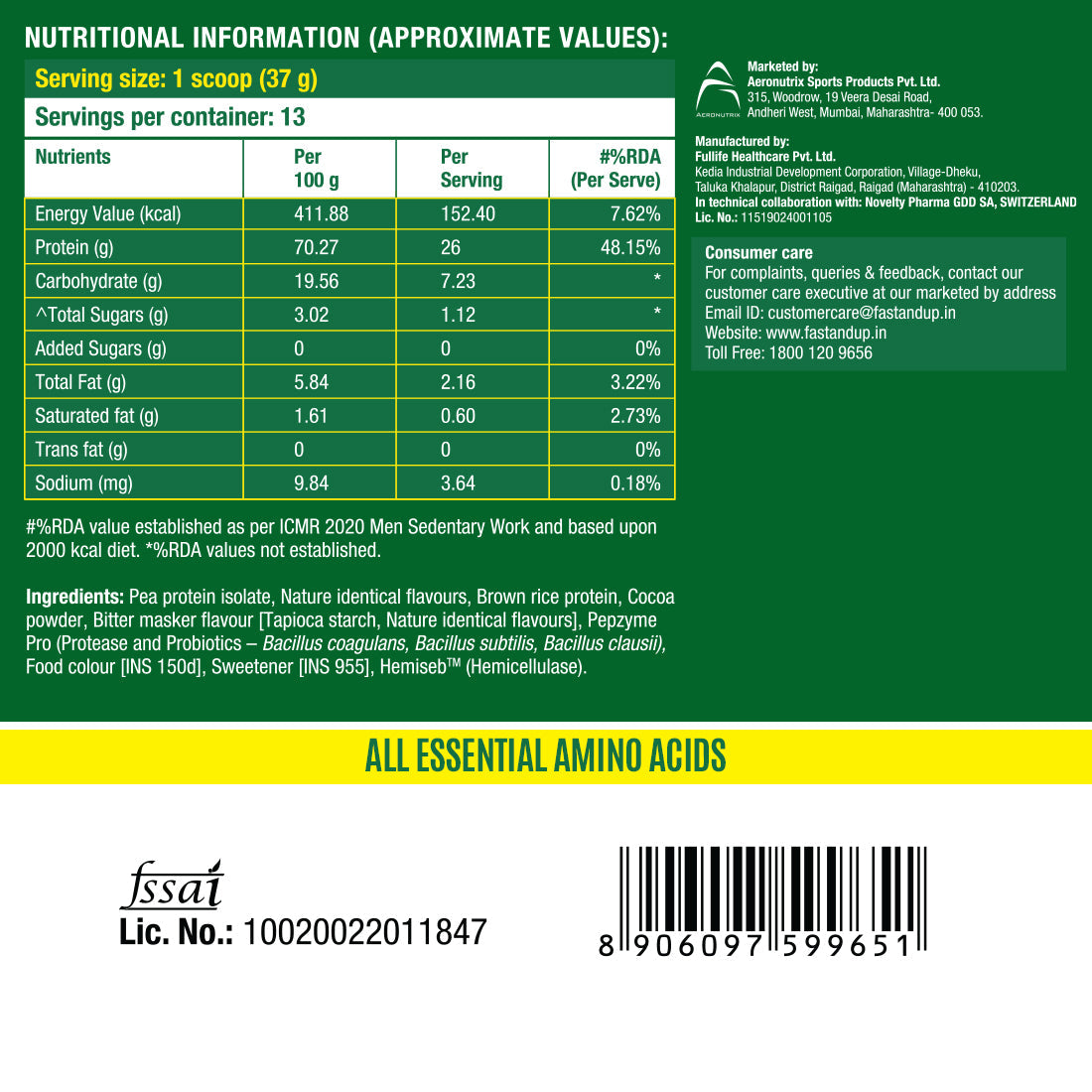 Plant Protein - Rich Chocolate – 500gms