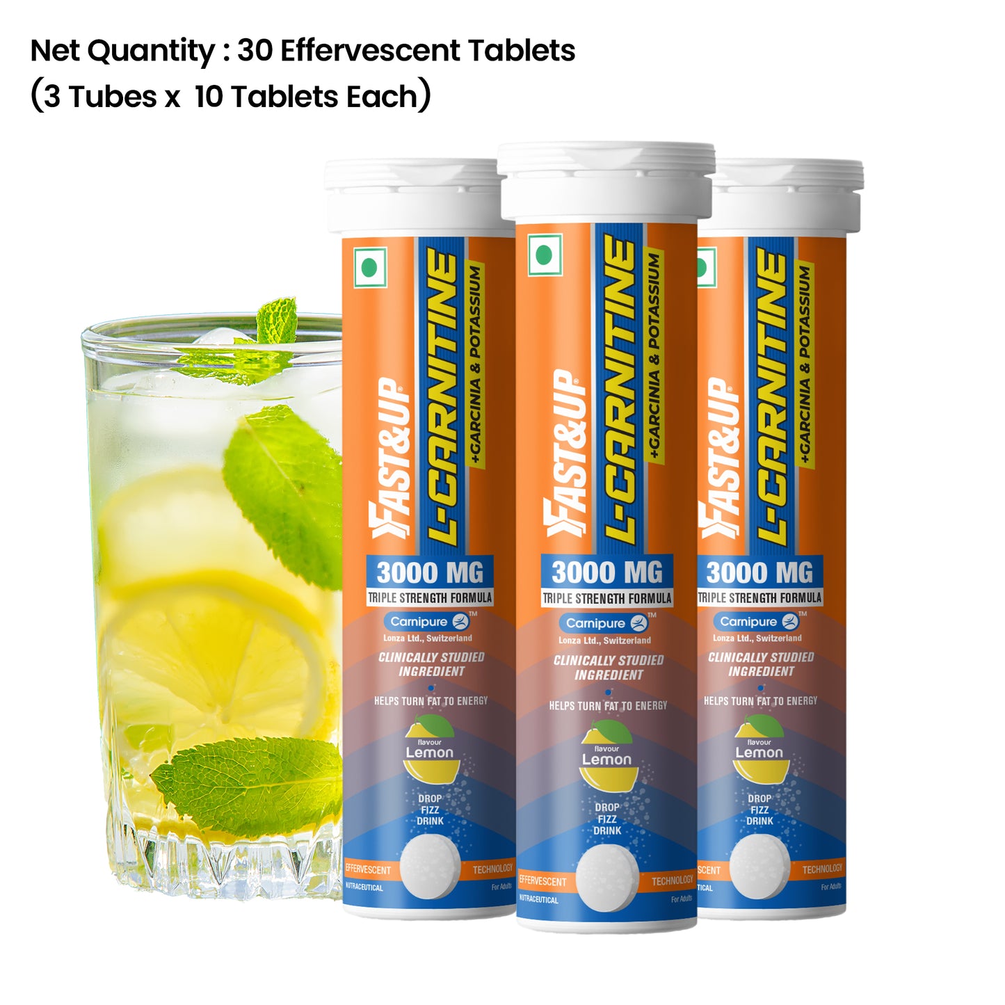 L-Carnitine 3000mg for Weight Loss - Lemon