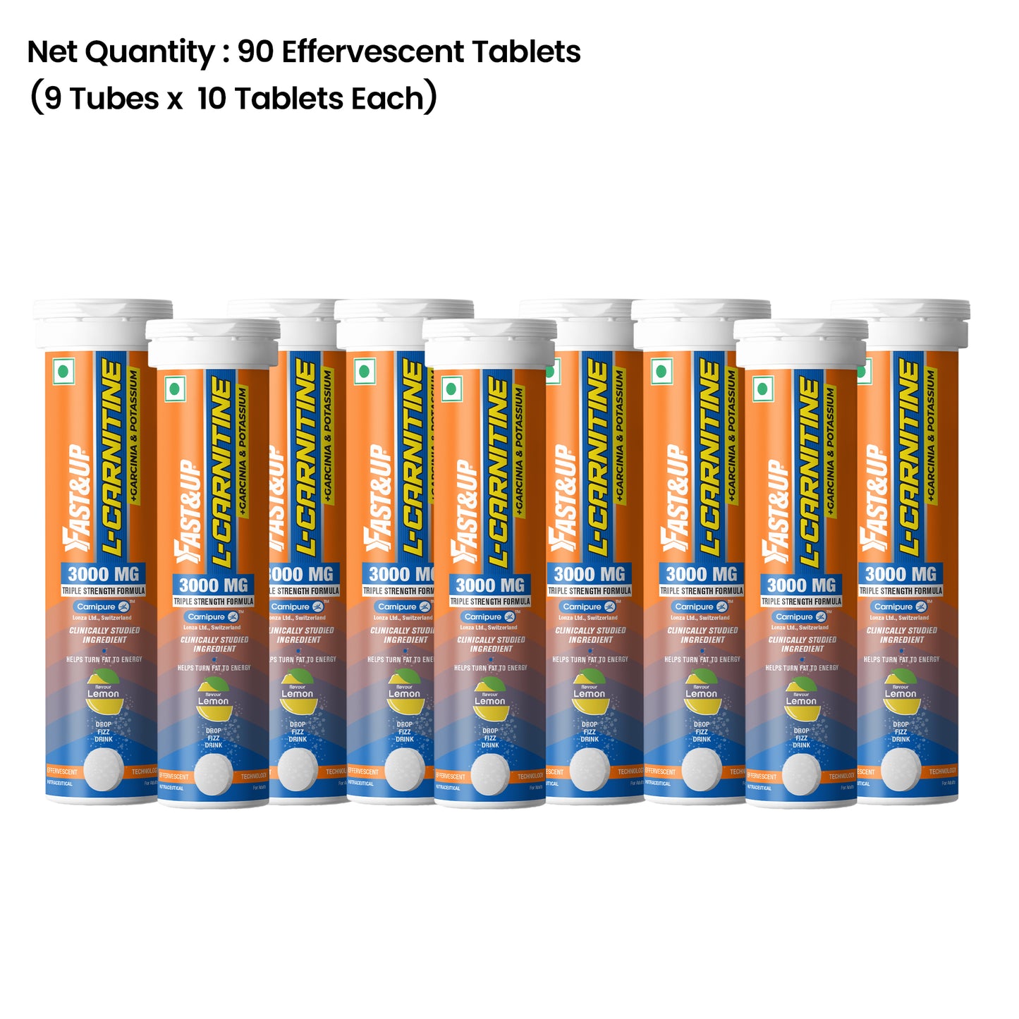 Fastandup L-Carnitine 3000MG Pack of 9