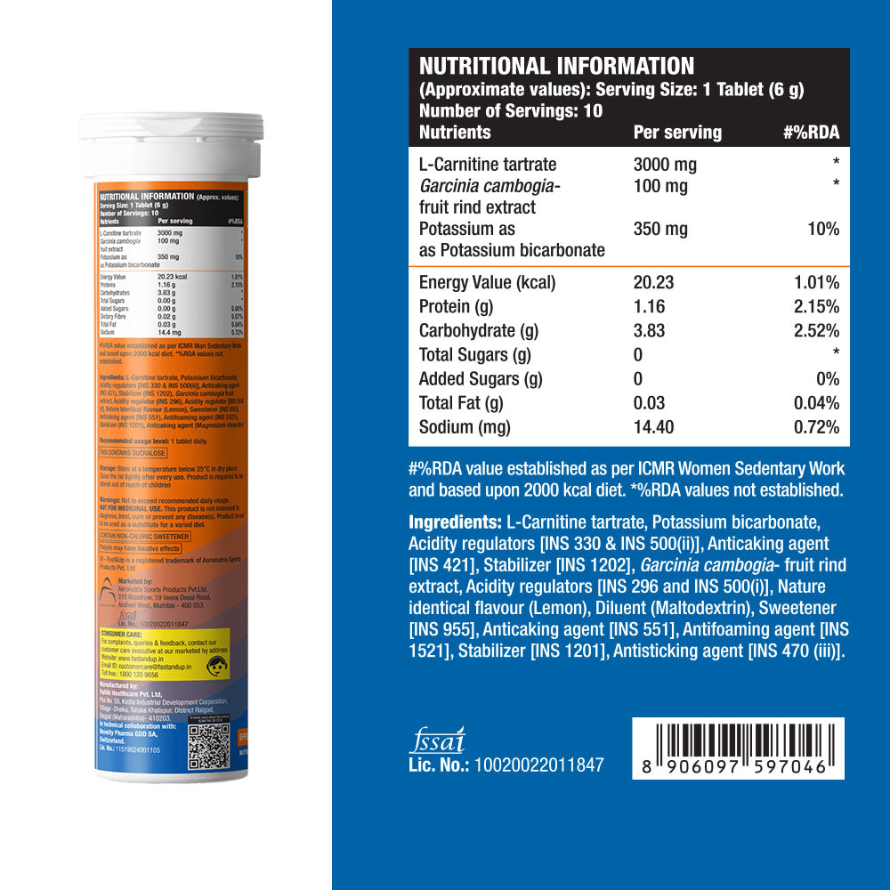 L-Carnitine 3000mg + Energy Gel | Mango