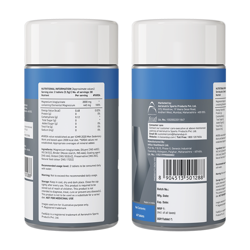 Magnesium Bisglycinate with 440mg Elemental | 100% RDA