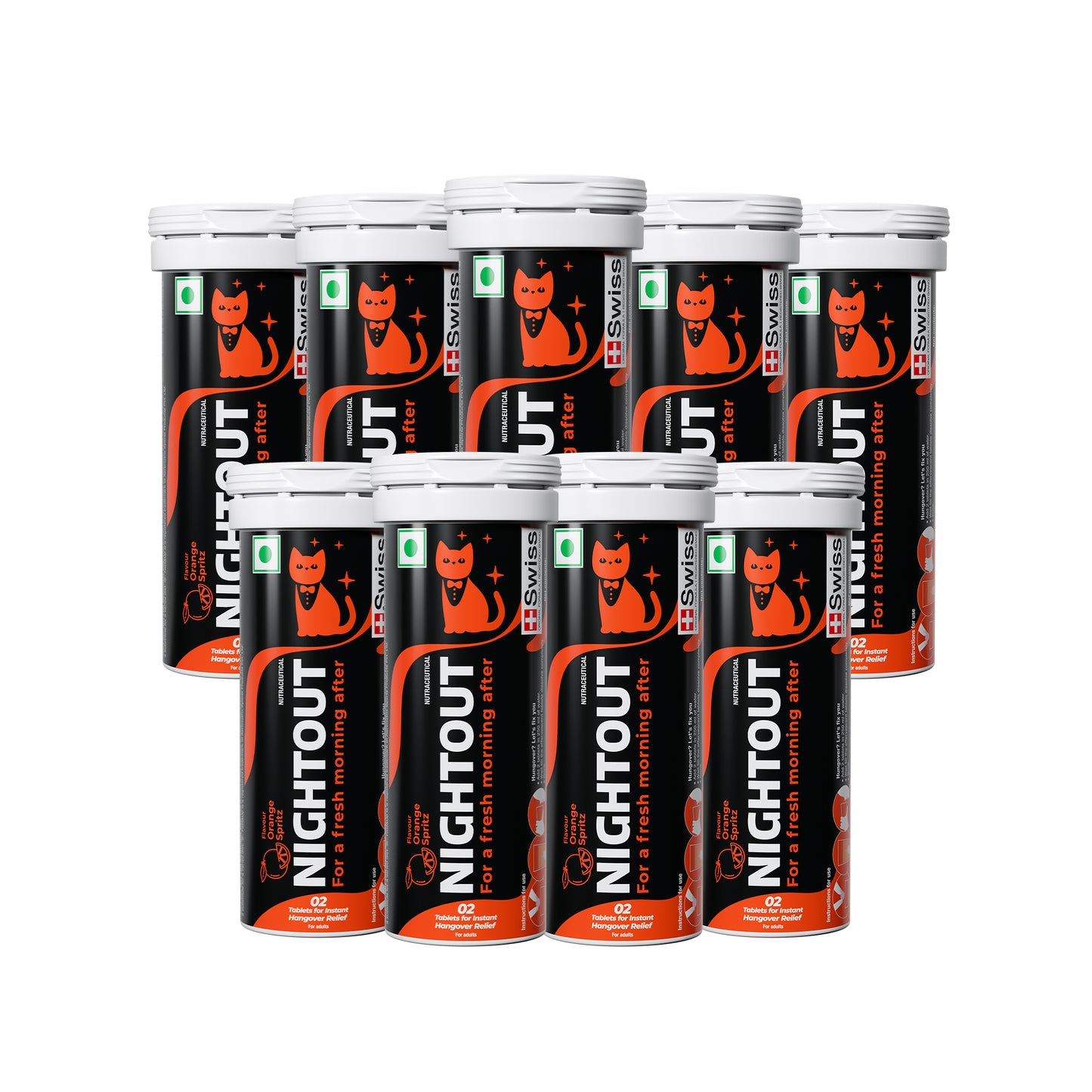 Nightout Orange Pack of 9