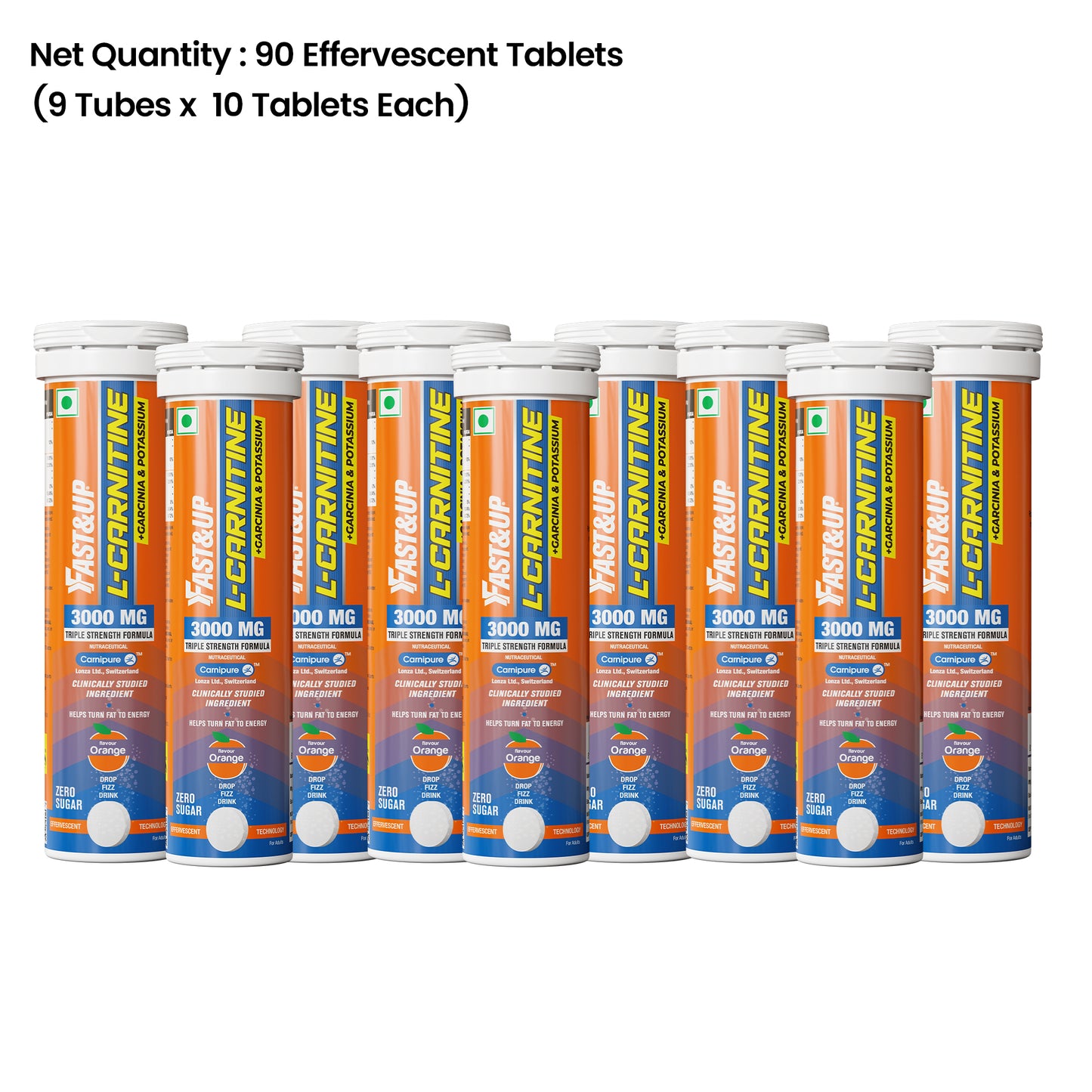 Fastandup L-Carnitine 3000MG Orange Pack of 6