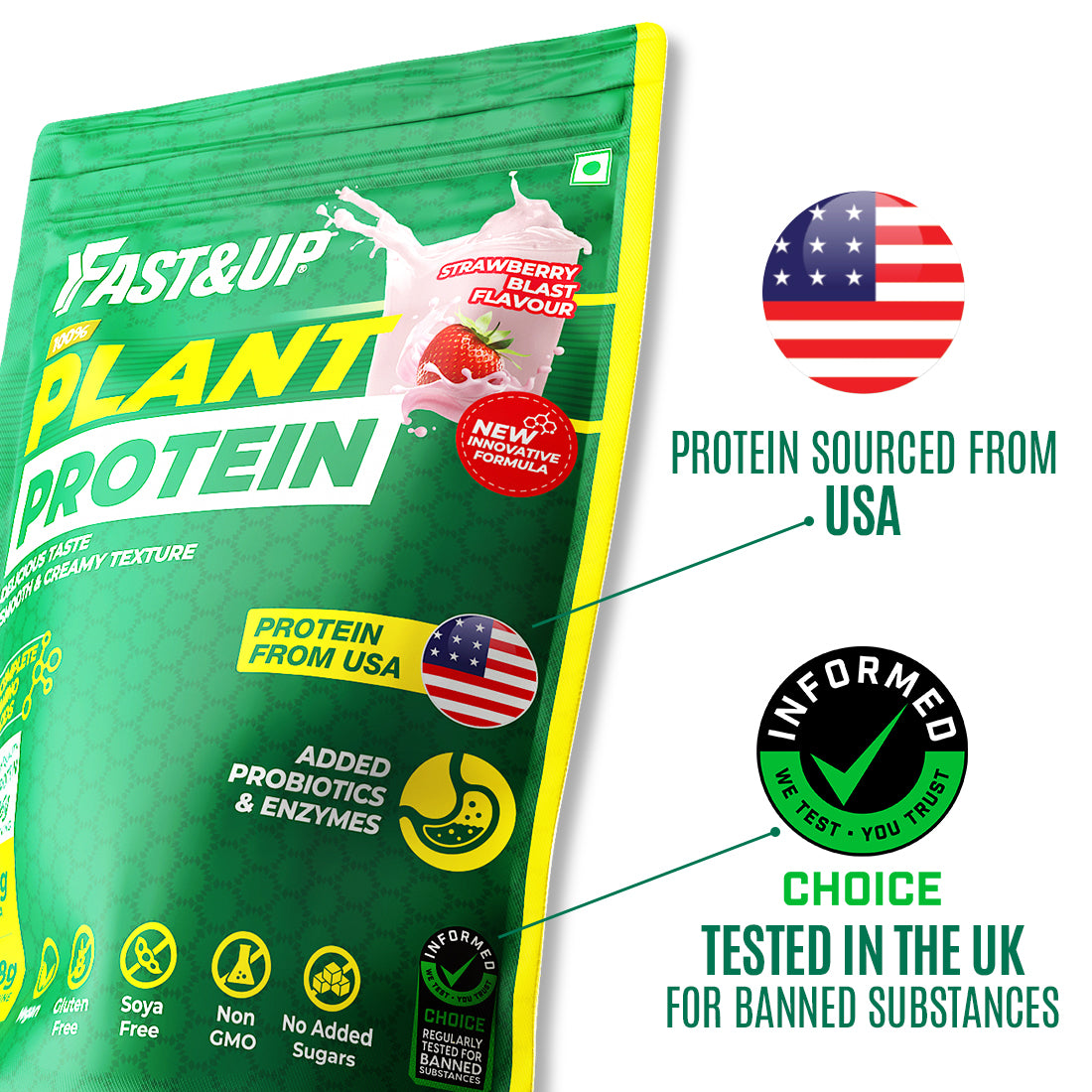 Plant Protein - Strawberry Blast - 25 Servings