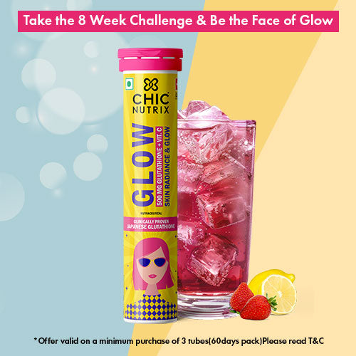Glow – Glutathione Tablets for Skin Glow & Even-Toned Skin - Strawberry Lemon