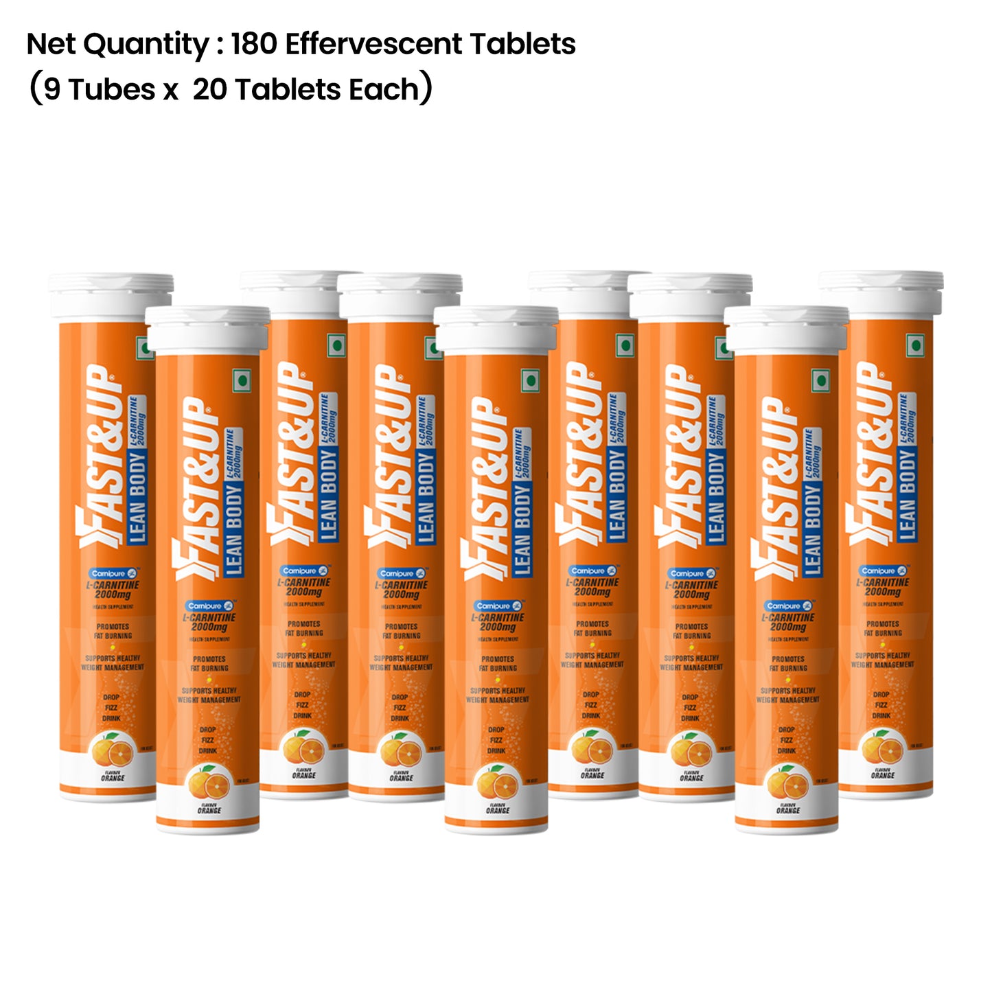 Fastandup Lean Body Weight Loss - Orange Pack of 9
