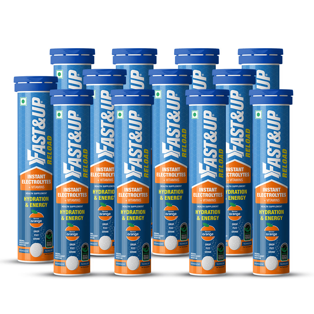 Reload - Low Sugar Instant Hydration Drink - Orange Pack of 12