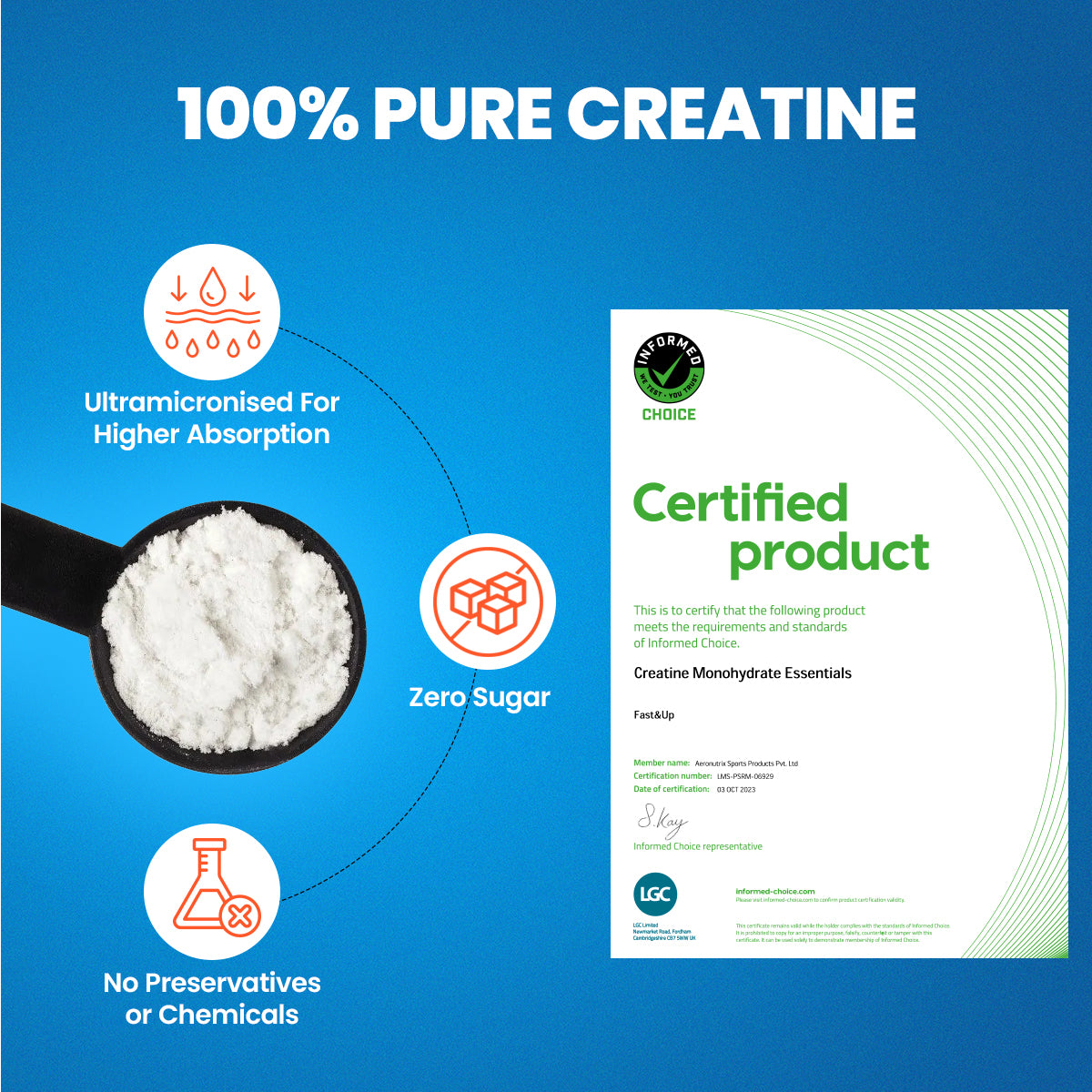 Creatine Monohydrate Essentials - Orange Flavour