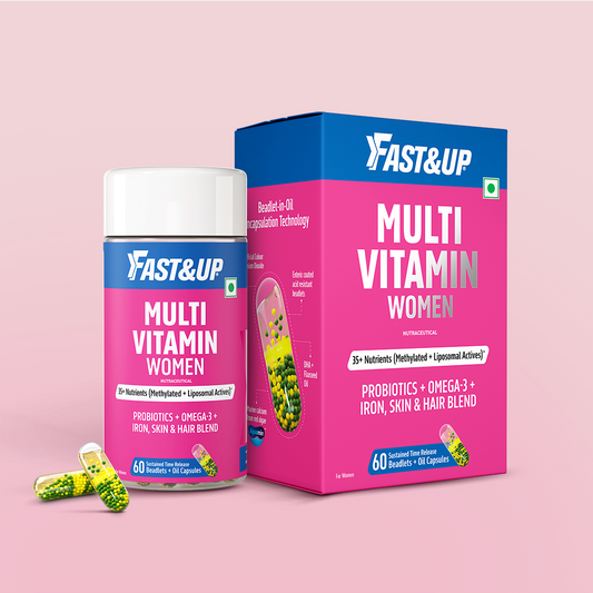 Multivitamin for Women with Probiotics, Omega-3, Iron & Beauty Blend