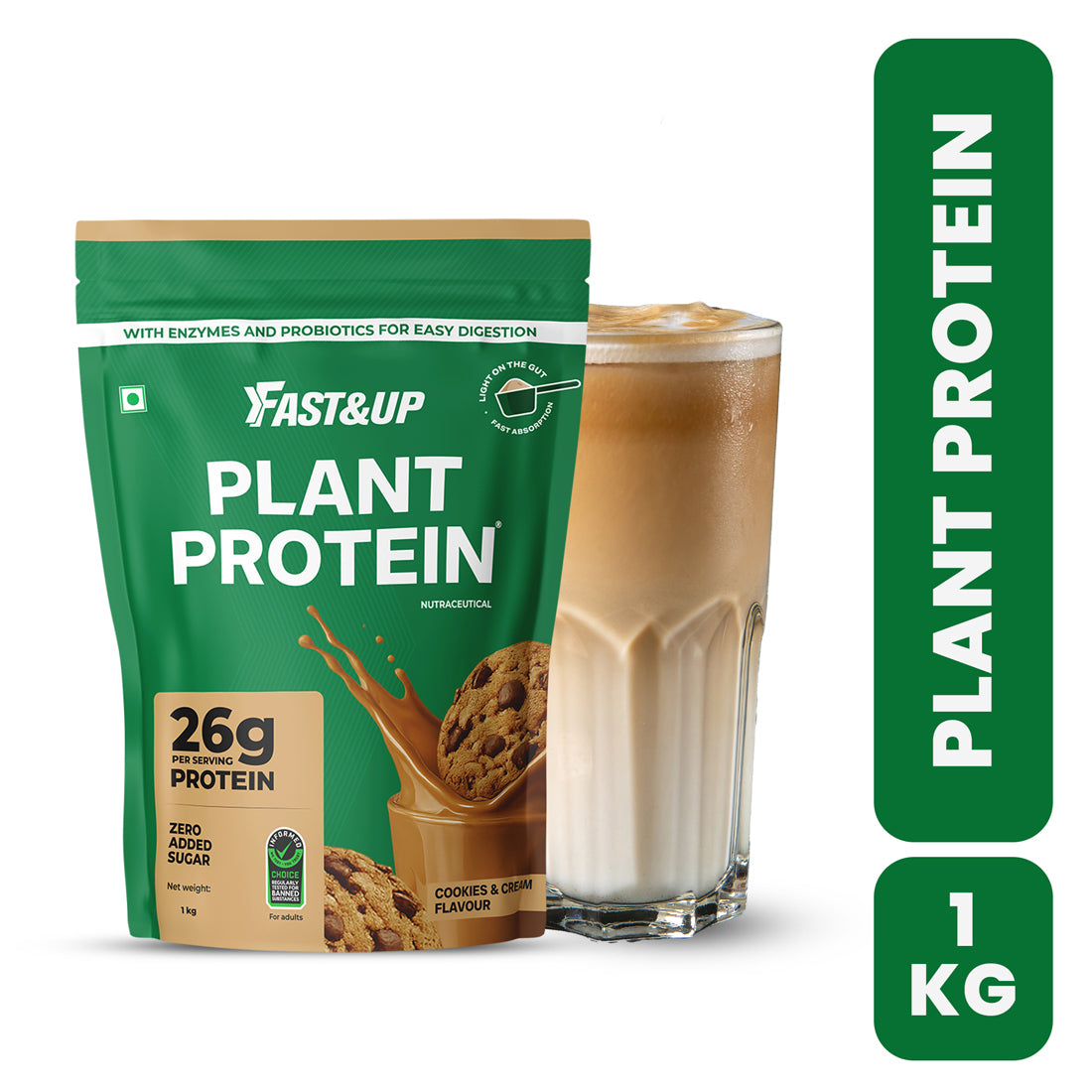 Plant Protein - Cookies & Cream - 1Kg