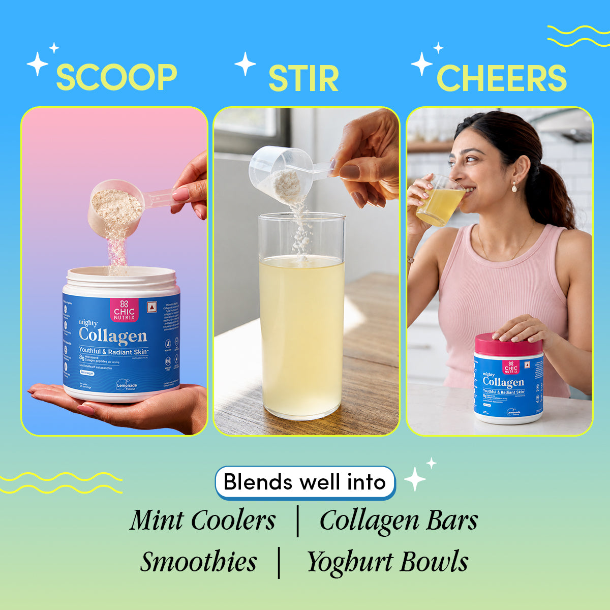 Marine Collagen Supplement for Youthful Skin - Lemonade