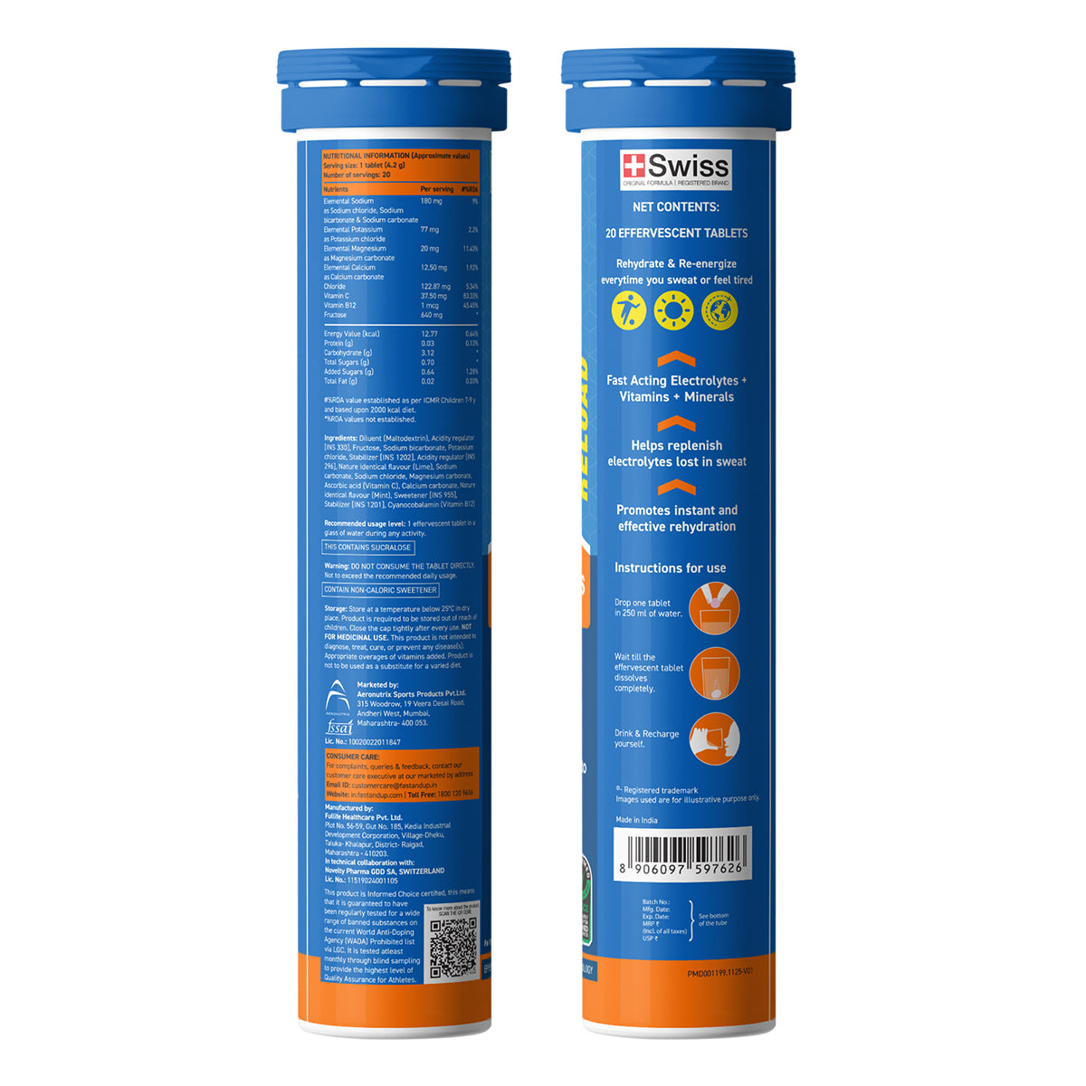 Reload - Low Sugar Instant Hydration Drink - Mojito