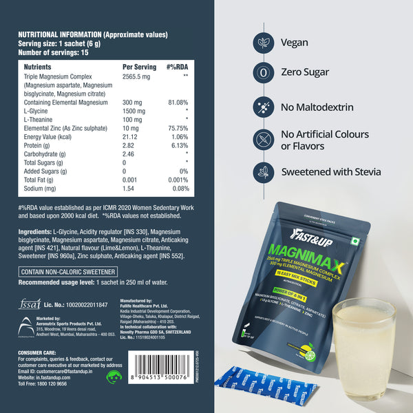 Fast&Up Advanced Triple Magnesium Complex for Better Sleep