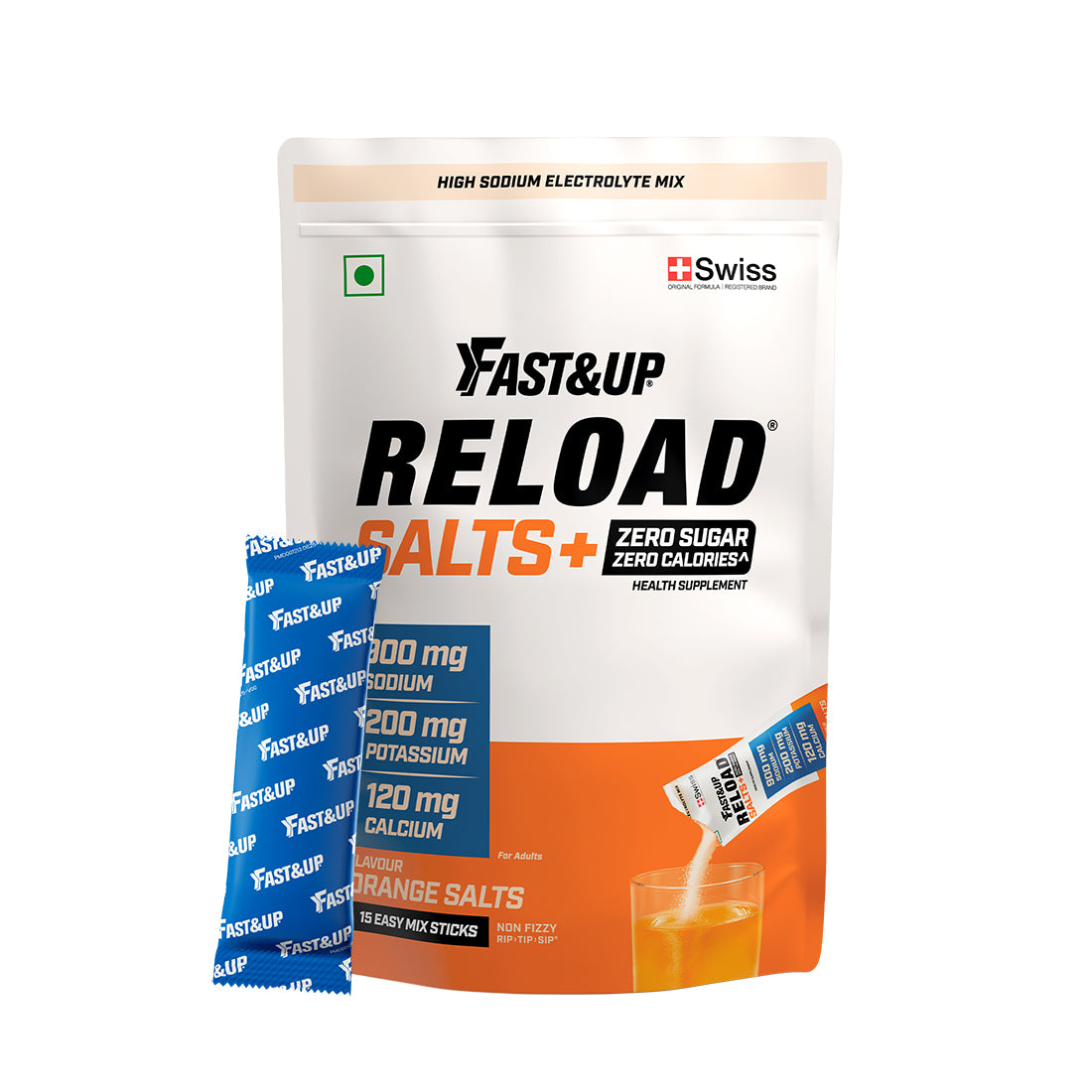 Reload Salts + High Sodium Electrolyte Mix - Orange 15's