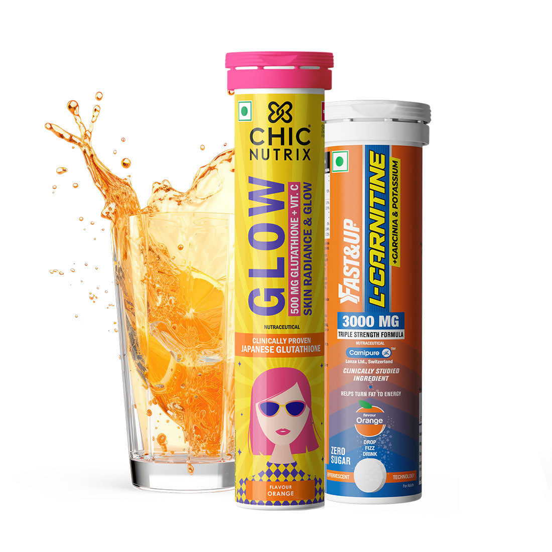 L-Carnitine 3000mg & Glow Combo Supplement