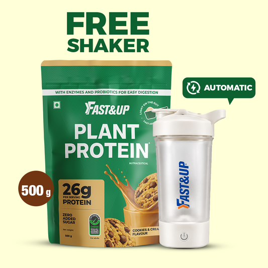 Plant Protein Cookies & Cream 500g + Free Automatic Shaker