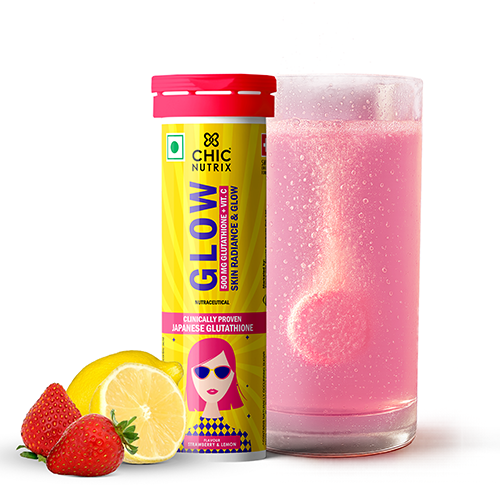 Glow- Brighter Skin with Japanese Glutathione - Strawberry Lemon Flavour