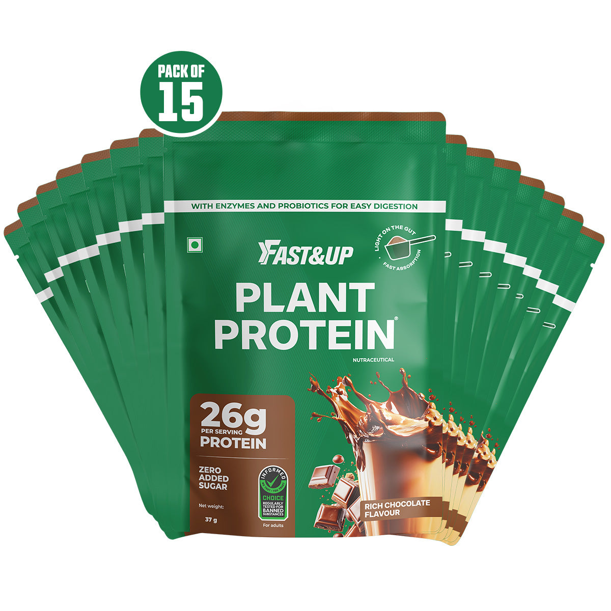 Plant Protein - Rich Chocolate - Single Serving Sachet Combo Pack