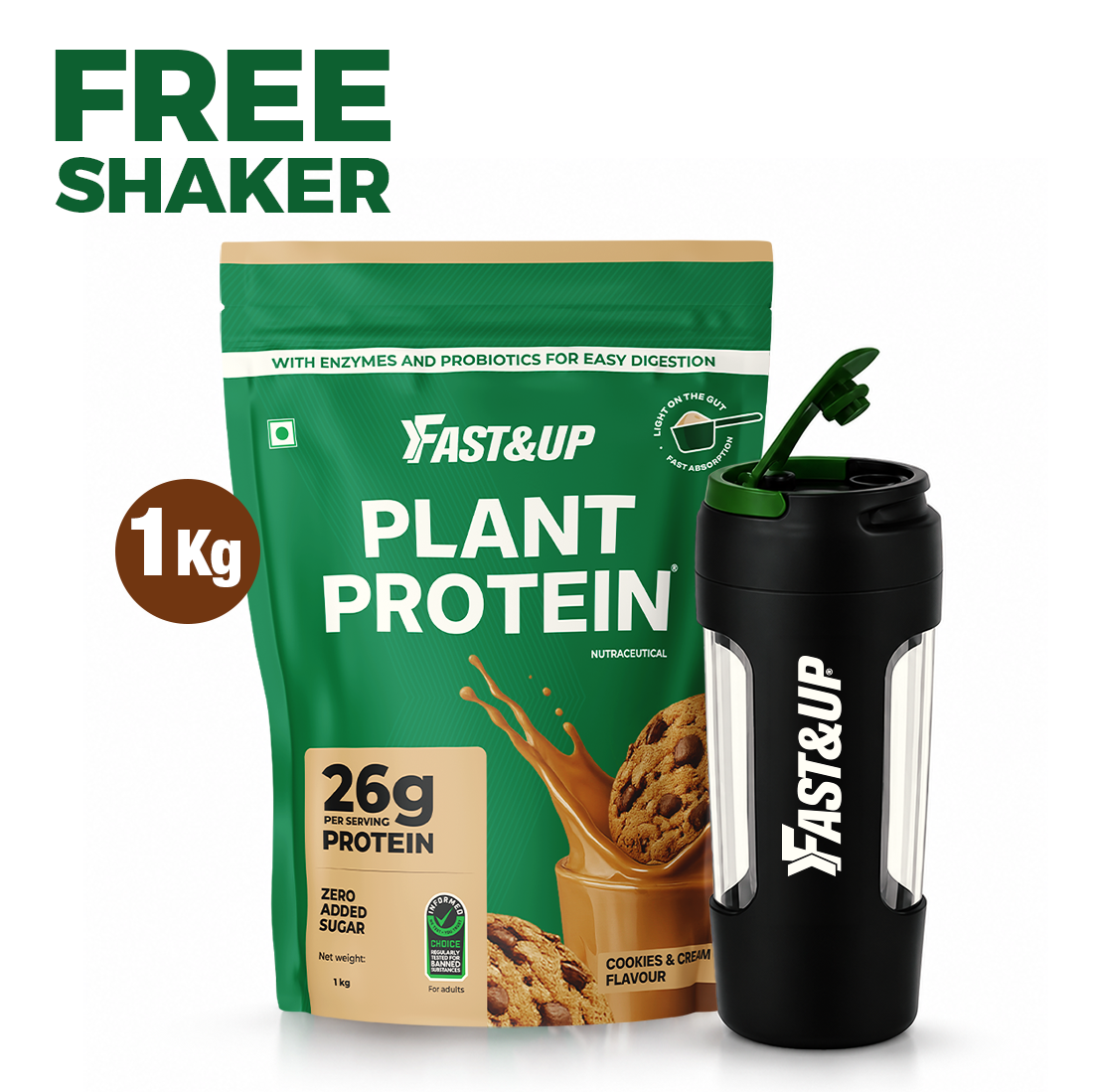 Plant Protein - Cookies & Cream - 1Kg