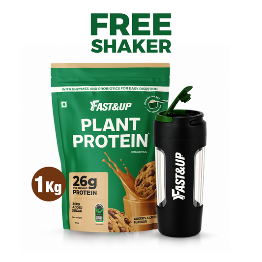 Plant Protein Cookies & Cream 1kg + Free Spillproof Shaker
