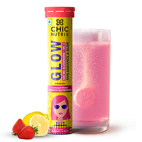 Glow- Brighter Skin with Japanese Glutathione - Strawberry Lemon Flavour