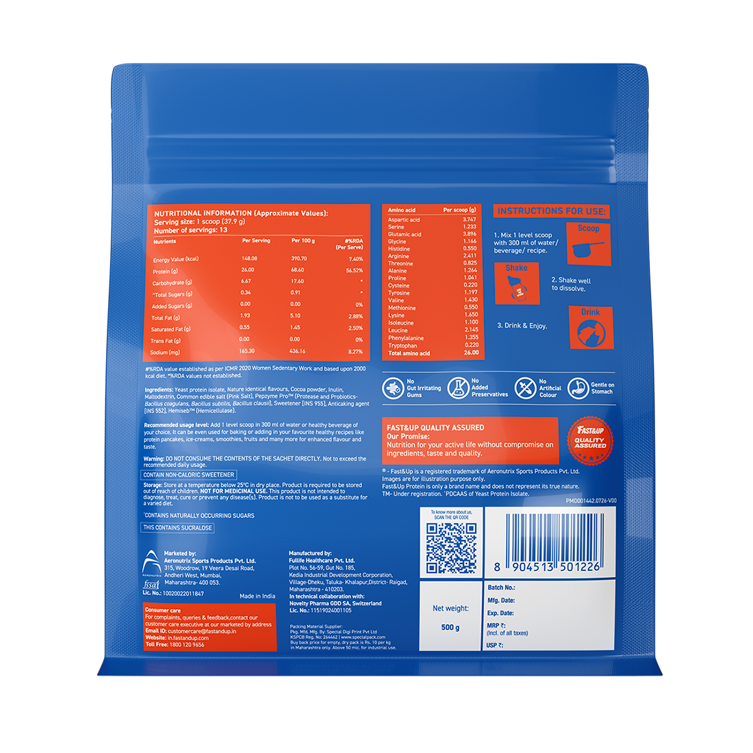 Yeast Protein - Rich Chocolate - 500g
