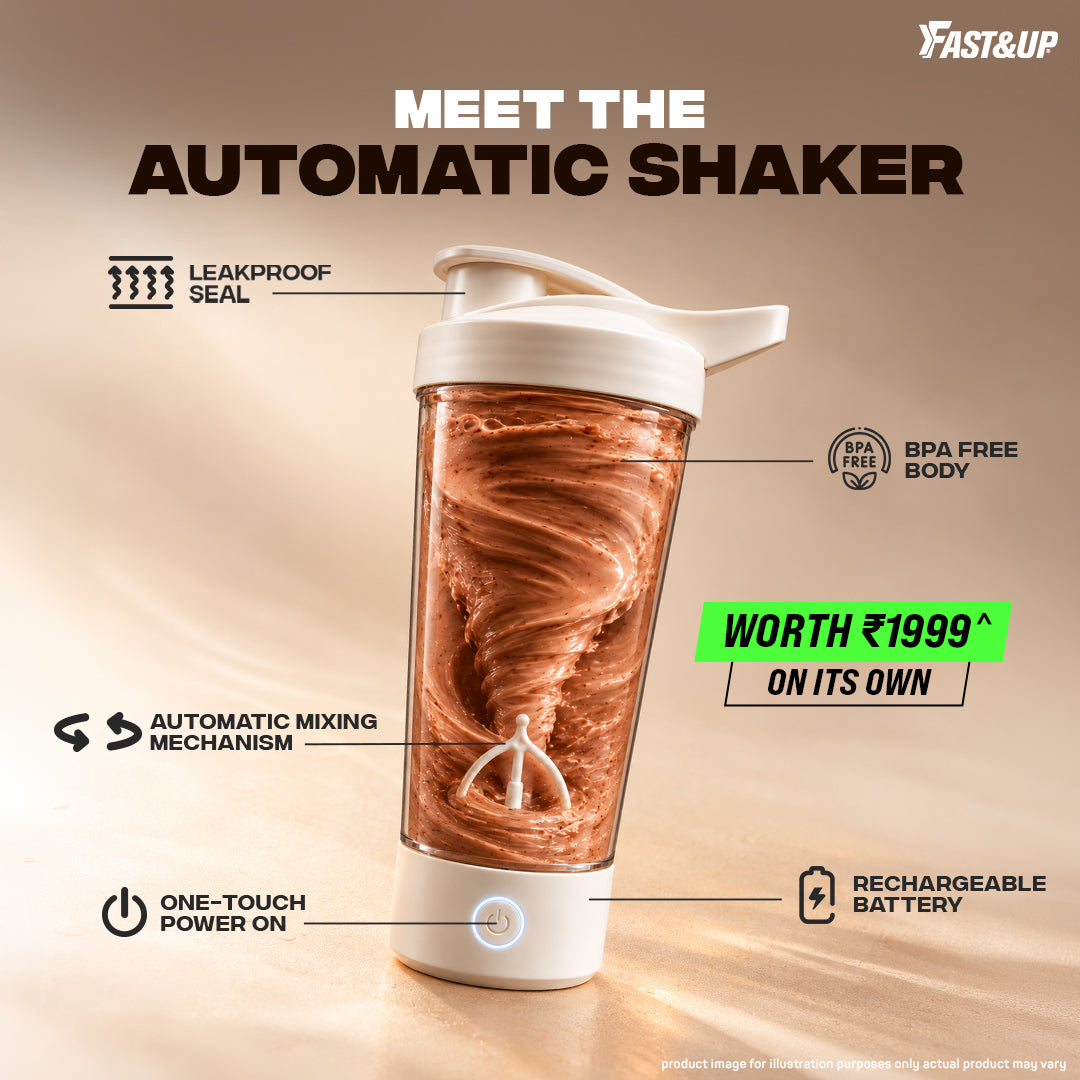 Yeast Protein 2kg + Automatic Shaker (Cookies & Cream 1kg + Coffee 1kg)