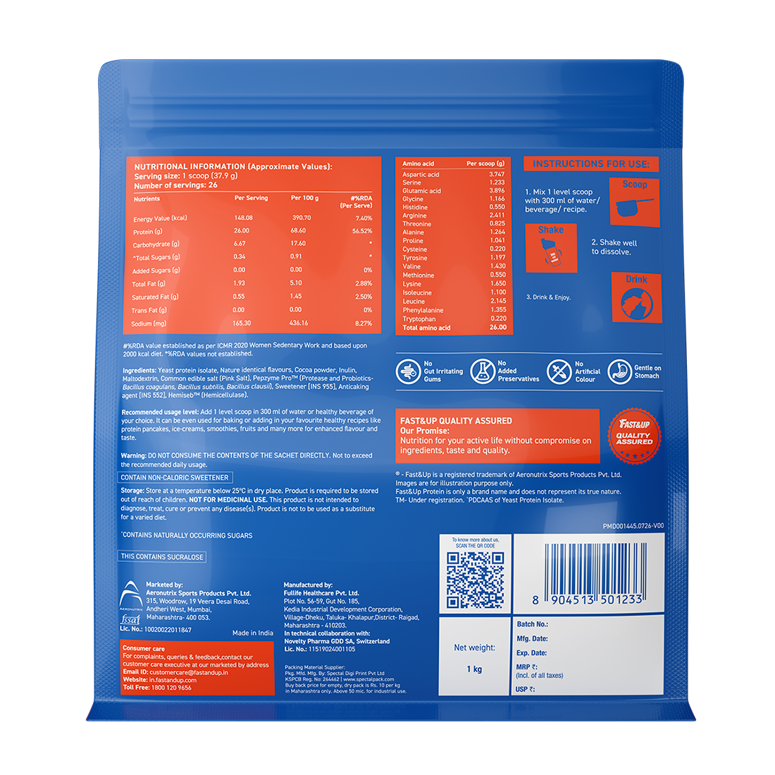 Yeast Protein - Rich Chocolate - 1kg