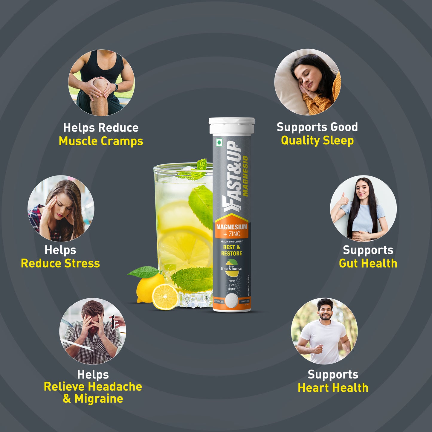 Daily Magnesium for Sleep, Stress & Muscle Recovery - Lime & Lemon