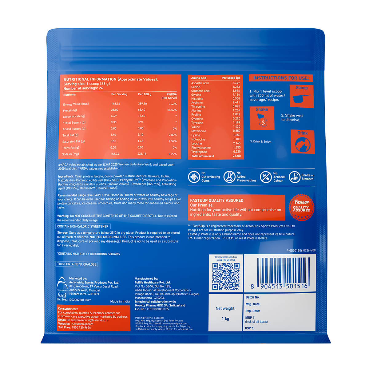 Yeast Protein - Coffee - 1kg