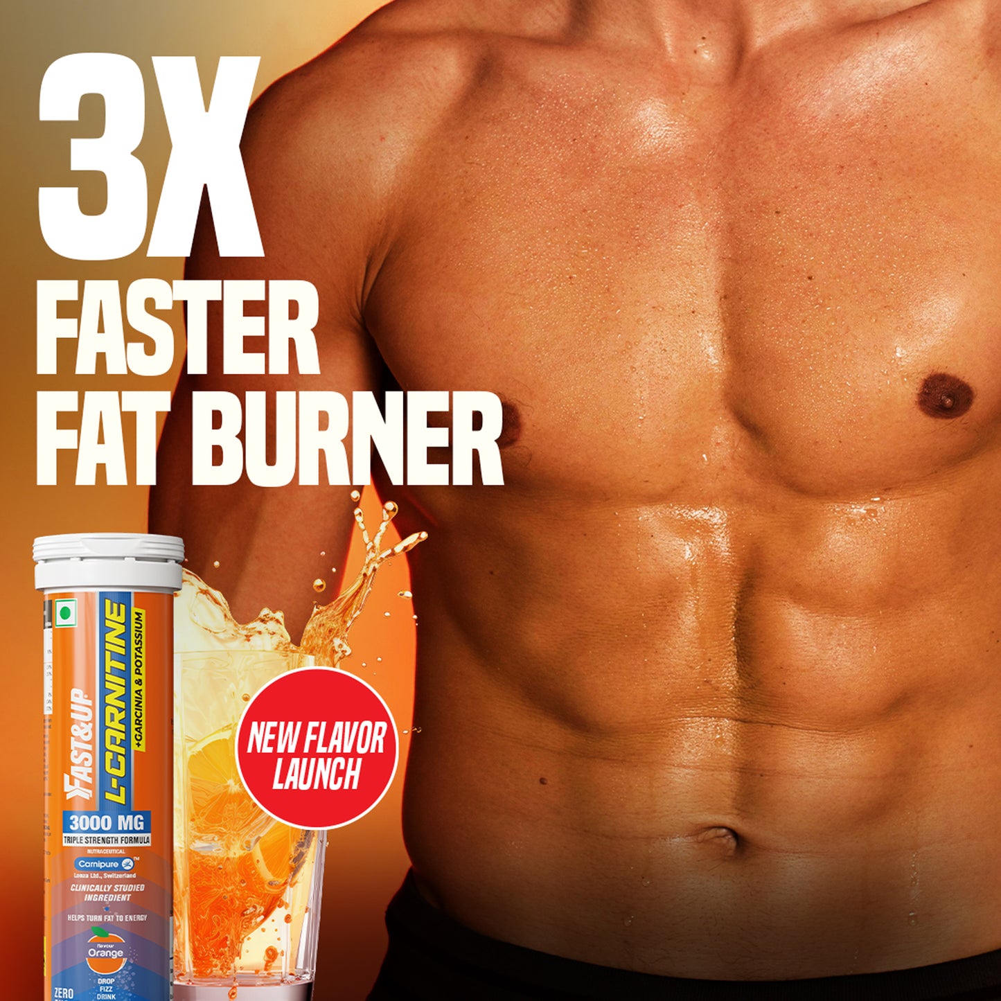 L-Carnitine 3000mg for Weight Loss - Orange