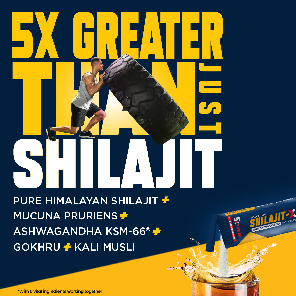 Shilajit- X - 5X Greater than just Shilajit